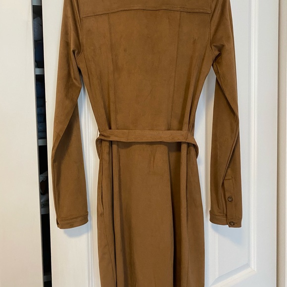 Faux suede shirt dress - Picture 4 of 4